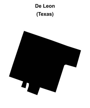 De Leon (Texas) boş ana hat haritası