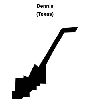 Dennis (Texas) boş ana hat haritası