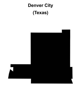 Denver City (Texas) boş ana hat haritası
