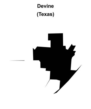 Devine (Texas) boş ana hat haritası