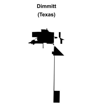 Dimmitt (Texas) boş ana hat haritası