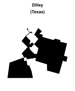 Dilley (Texas) boş ana hat haritası