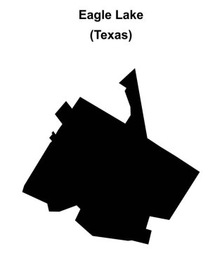 Kartal Gölü (Texas) boş ana hat haritası