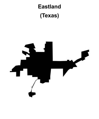 Eastland (Texas) boş ana hat haritası