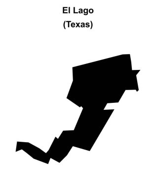 El Lago (Texas) boş ana hat haritası