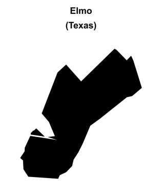 Elmo (Texas) boş ana hat haritası