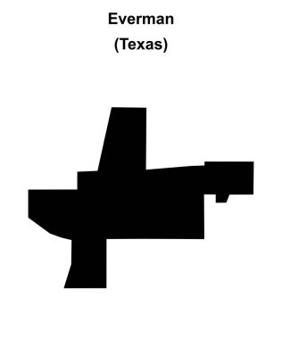 Everman (Texas) boş ana hat haritası