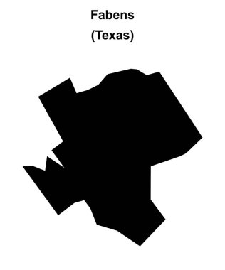 Fabens (Texas) boş ana hat haritası