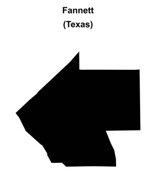 Fannett (Texas) boş ana hat haritası