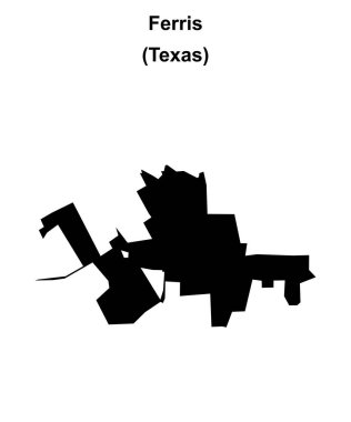 Ferris (Texas) boş ana hat haritası