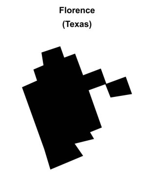 Floransa (Texas) boş ana hat haritası