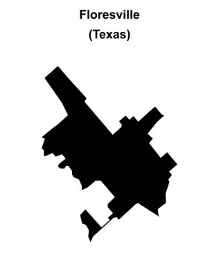 Floresville (Texas) boş ana hat haritası