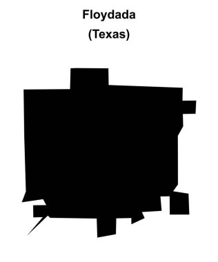 Floydada (Texas) boş ana hat haritası