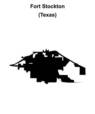 Fort Stockton (Texas) boş ana hat haritası