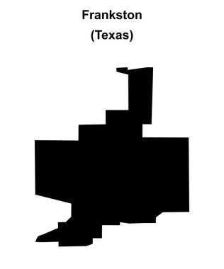 Frankston (Texas) boş ana hat haritası