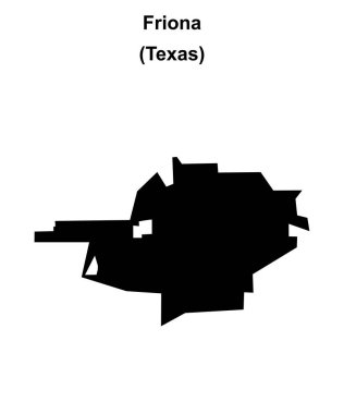 Friona (Texas) boş ana hat haritası