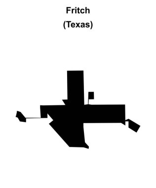 Fritch (Texas) boş ana hat haritası