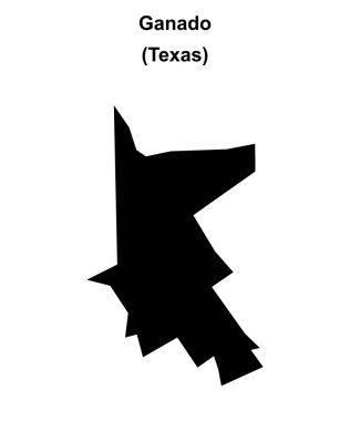 Ganado (Texas) boş ana hat haritası