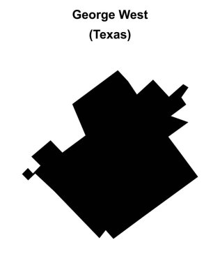 George West (Texas) boş ana hat haritası