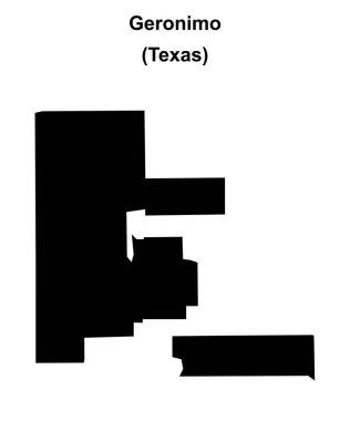 Geronimo (Texas) boş ana hat haritası