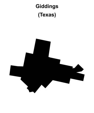 Giddings (Texas) boş ana hat haritası