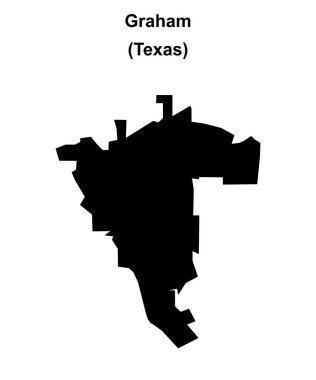 Graham (Texas) boş ana hat haritası