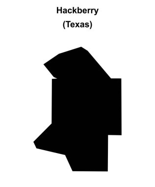 Hackberry (Texas) boş ana hat haritası