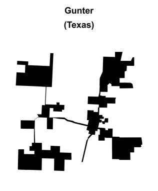 Gunter (Texas) boş ana hat haritası