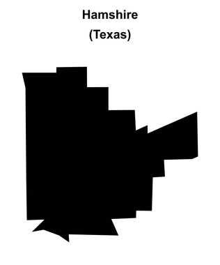 Hamshire (Texas) boş ana hat haritası