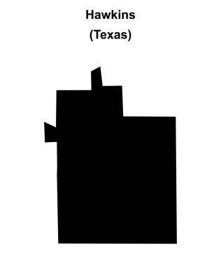 Hawkins (Texas) boş ana hat haritası