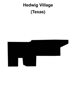 Hedwig Village (Texas) boş ana hat haritası