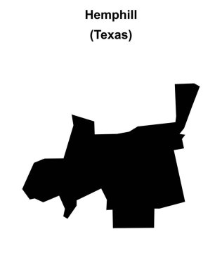 Hemphill (Texas) boş ana hat haritası