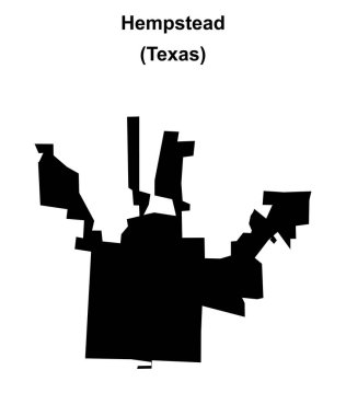 Hempstead (Texas) boş ana hat haritası