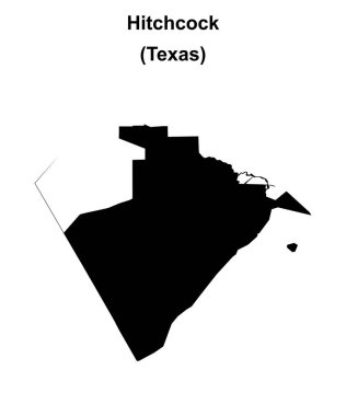 Hitchcock (Texas) boş ana hat haritası