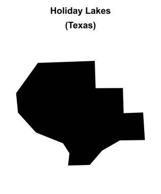 Tatil Gölleri (Texas) boş ana hat haritası