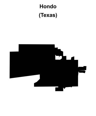 Hondo (Texas) boş ana hat haritası