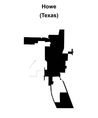 Howe (Texas) boş ana hat haritası