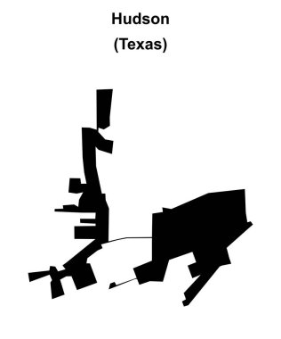 Hudson (Texas) boş ana hat haritası