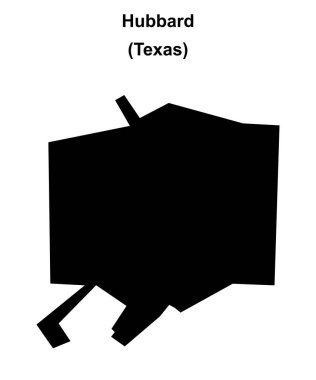 Hubbard (Texas) boş ana hat haritası