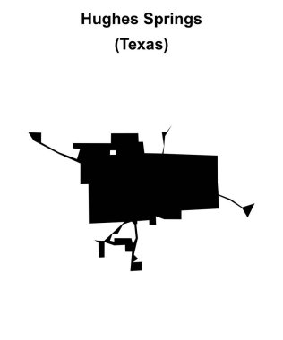 Hughes Springs (Texas) boş ana hat haritası