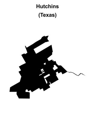 Hutchins (Texas) boş ana hat haritası