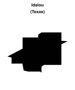 Idalou (Texas) boş ana hat haritası