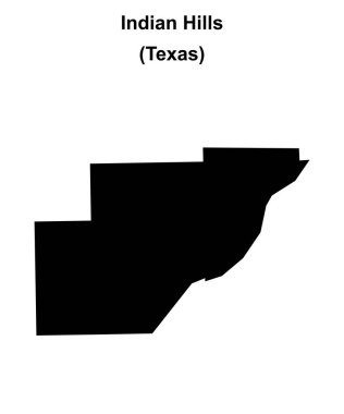Indian Hills (Texas) boş ana hat haritası