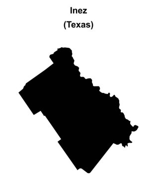 Inez (Texas) boş ana hat haritası