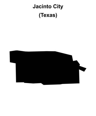 Jacinto Şehri (Texas) boş ana hat haritası