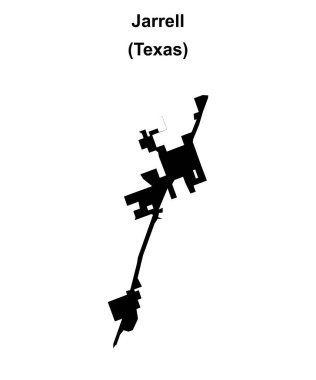 Jarrell (Texas) boş ana hat haritası