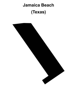 Jamaika Plajı (Texas) boş ana hat haritası
