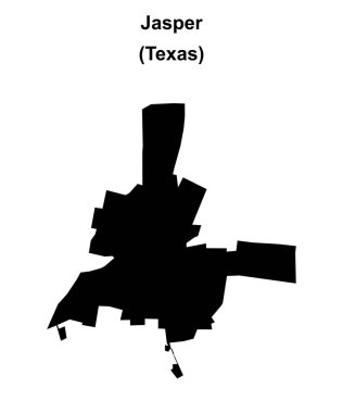 Jasper (Texas) boş ana hat haritası