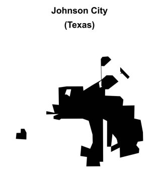 Johnson City (Texas) boş ana hat haritası