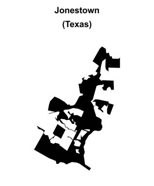 Jonestown (Texas) boş ana hat haritası